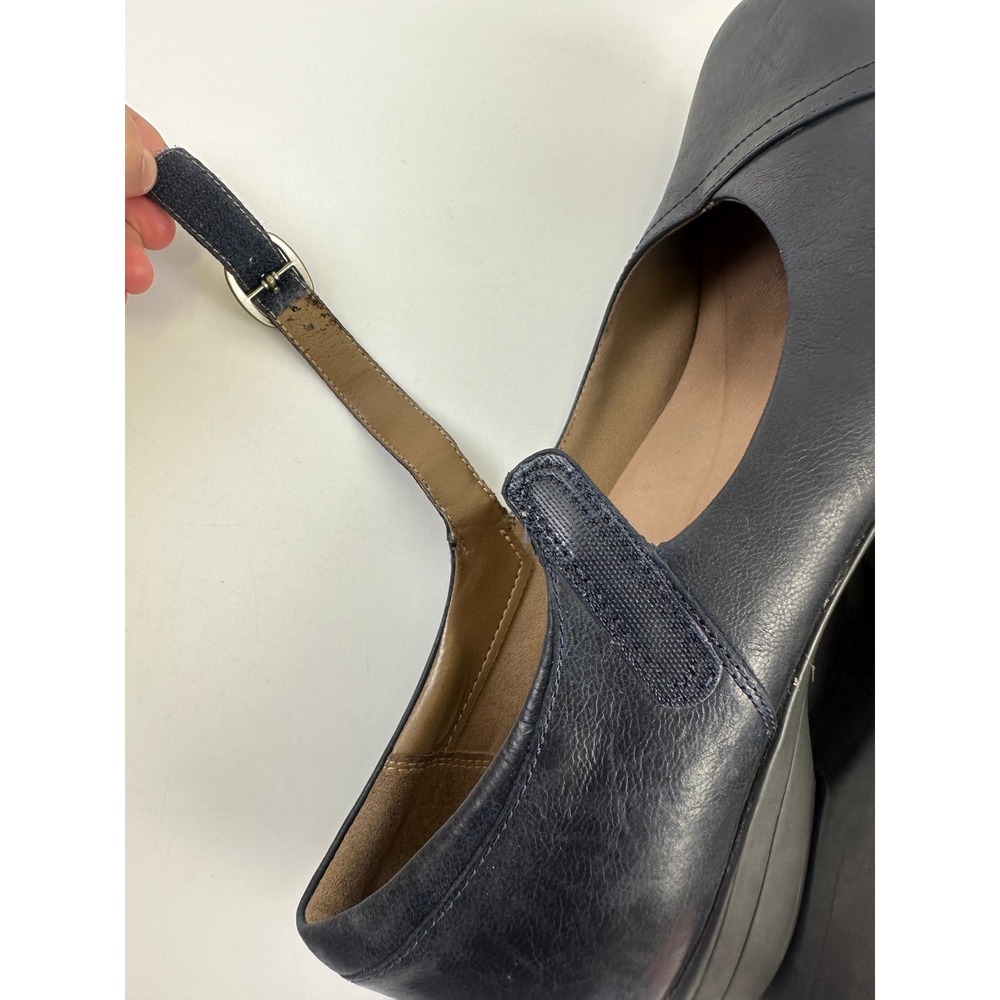 Dansko Fawna Mary Jane Navy Leather Comfort Adjustable Classic Womens 41 10.5 - Picture 11 of 13